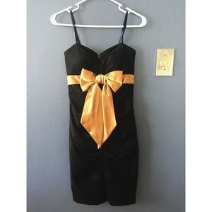 Black and Gold minidress from Blondie Nites!